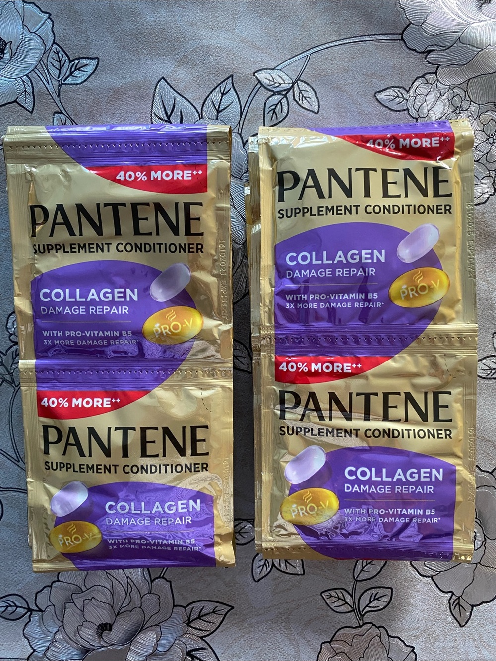 KERATIN Collagen Damage Repair Supplement Conditioner - Gold & Purple